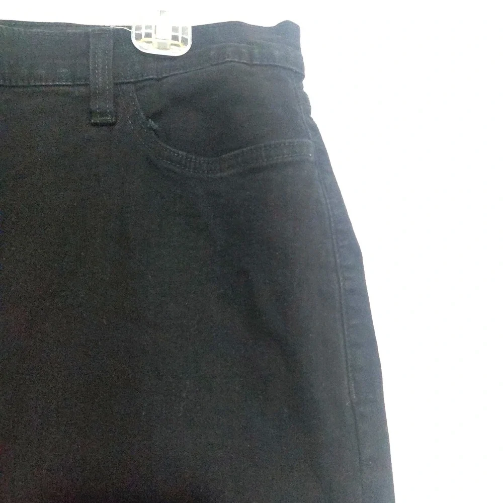 NYDJ Womens 16 Bootcut Jeans Lift & Tuck Stretch Black Beaded Back Pockets USA - Picture 4 of 11